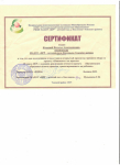 Сертификат РЦРО по предоставлению открытого просмотра, 2015г